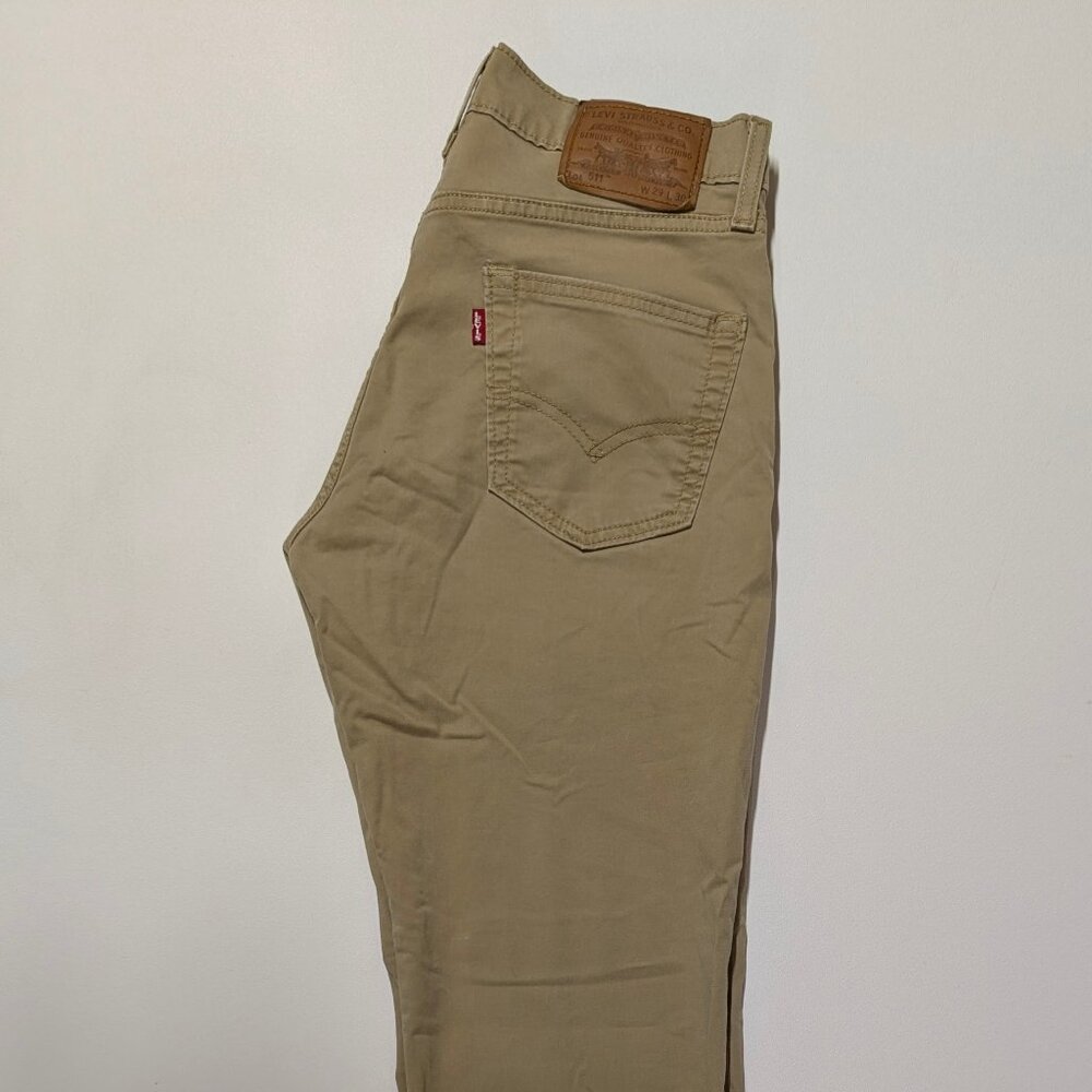Levi’s Premium 511 Jeans Men’s Khaki Stretch Slim Fit - Size 29x30